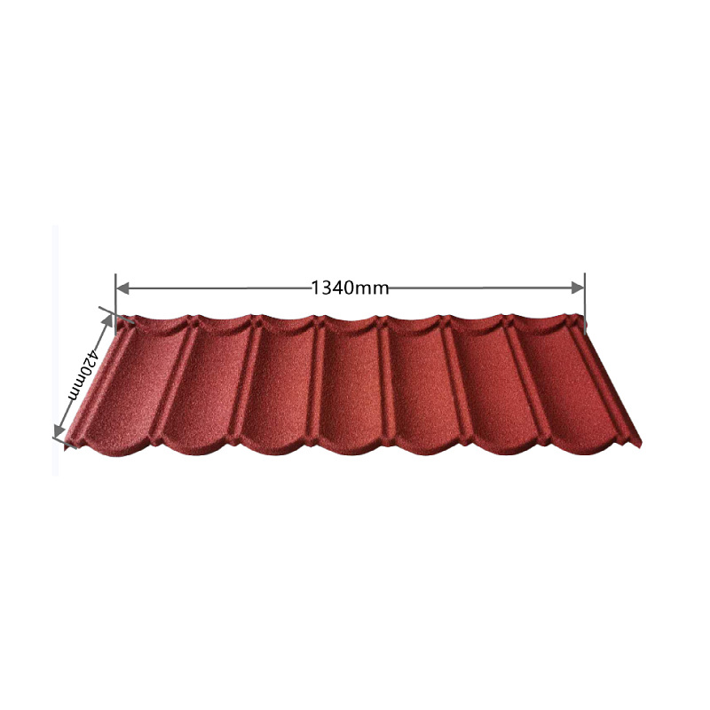 Aluminum Zinc Material 0.35mm 0.4mm 0.45mm 0.5mm Stone Coated Metal Bond Roofing Tile