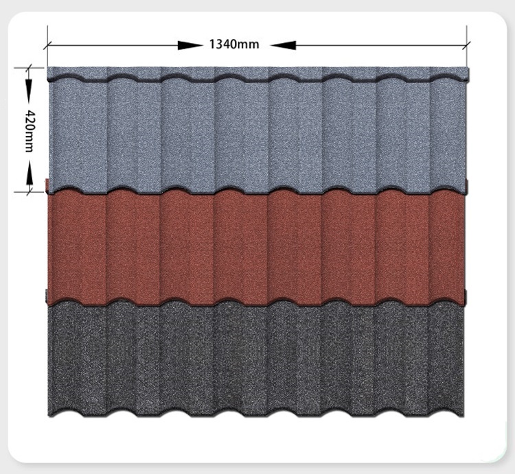 Acid Resistance Milano Roof Tiles European Steel Sand Coated Roofing Sheet For Workshop