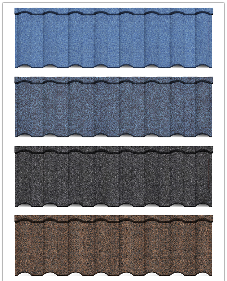 Acid Resistance Milano Roof Tiles European Steel Sand Coated Roofing Sheet For Workshop