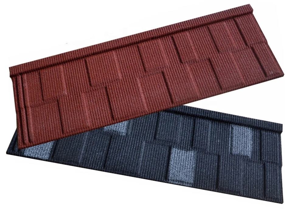 Impact Resistance Shingle Roof Tiles galvanized steel material Stone Coated Stainless tile For Home Office