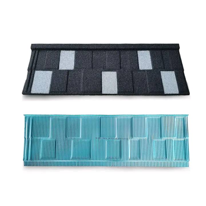 Impact Resistance Shingle Roof Tiles galvanized steel material Stone Coated Stainless tile For Home Office