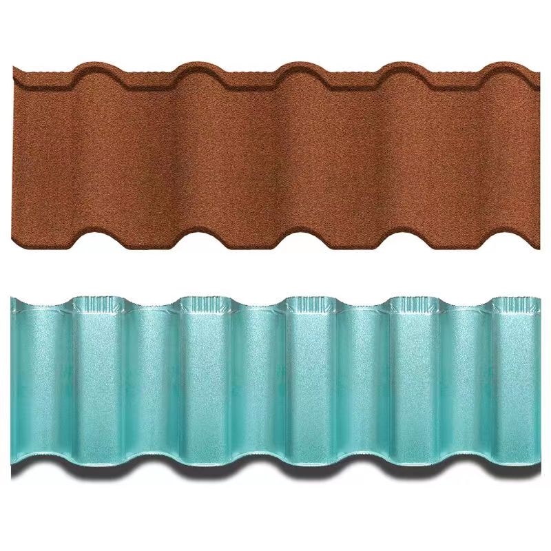 Europen Weather Resistance Stone Coated Roman Tile 1250 x 420mm Metal Roof for Villas