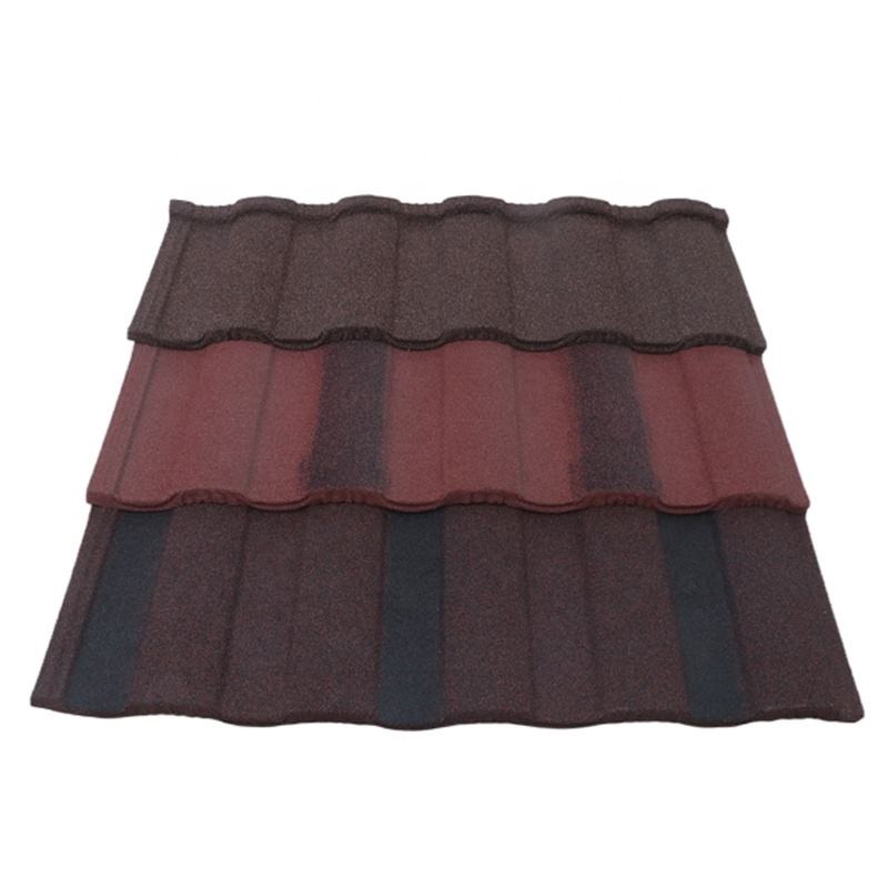 Lightweight Colorful Sand Coated Roman Roof Tile 0.4mm 0.45mm 0.5mm Steel Roman Type Roofing For Townhouses