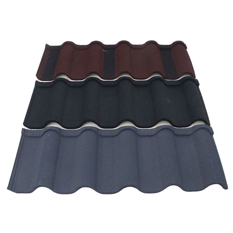 Light Roofing Materials Building Metal Roman Color Stone Coated Roof Tiles for House Villa